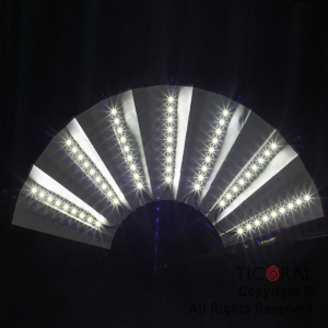 Abanico led luminoso blanco (pilas no incluidas)